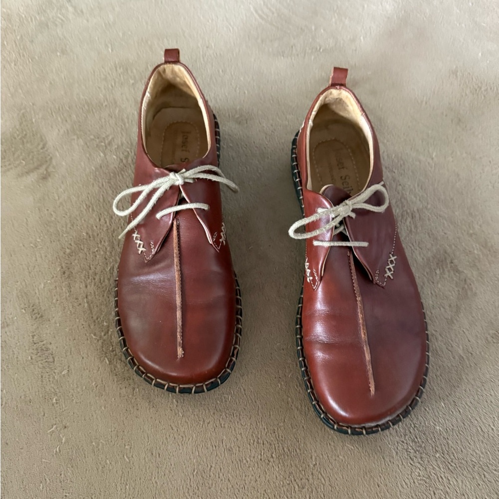 Josef Seibel Brown Leather Flats Timeless Design